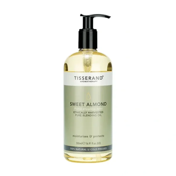 Tisserand Blending Oil Sweet Almond 500ml - Fresh Bloom Skin - Premium Skincare Solutions for Nourished, Hydrated, and Radiant Skin Every Day