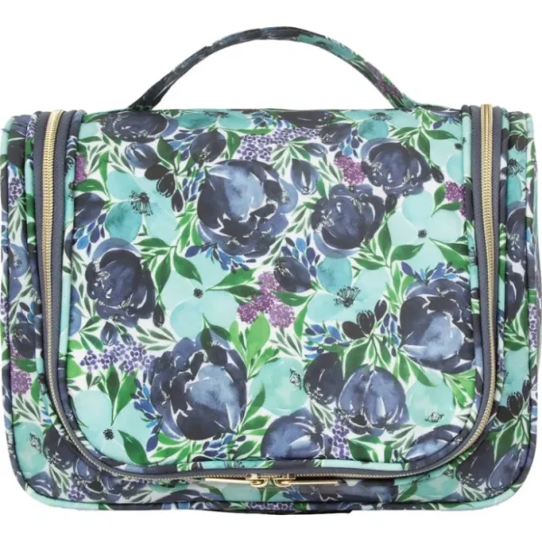 Tonic Essential Hanging Cosmetic Bag Flourish Blue - Fresh Bloom Skin - Premium Skincare Solutions for Nourished, Hydrated, and Radiant Skin Every Day