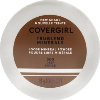 TruBlend Loose Mineral Powder - 500 Deep by CoverGirl for Women - 0.63 oz Powder - Fresh Bloom Skin - Premium Skincare Solutions for Nourished, Hydrated, and Radiant Skin Every Day