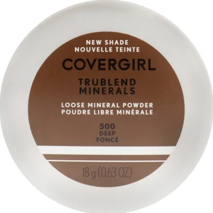 TruBlend Loose Mineral Powder - 500 Deep by CoverGirl for Women - 0.63 oz Powder - Fresh Bloom Skin - Premium Skincare Solutions for Nourished, Hydrated, and Radiant Skin Every Day