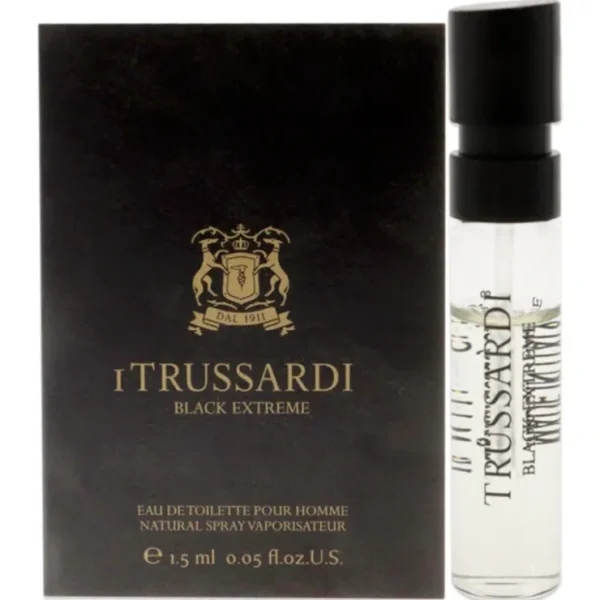Trussardi Black Extreme by Trussardi for Men - 1.5 ml EDT Spray (Mini) - Fresh Bloom Skin - Premium Skincare Solutions for Nourished, Hydrated, and Radiant Skin Every Day