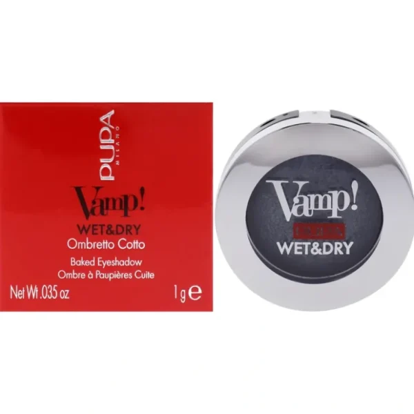 Vamp! Wet and Dry Baked Eyeshadow - 305 Anthracite Grey by Pupa Milano for Women - 0.035 oz Eye Shadow - Fresh Bloom Skin - Premium Skincare Solutions for Nourished, Hydrated, and Radiant Skin Every Day
