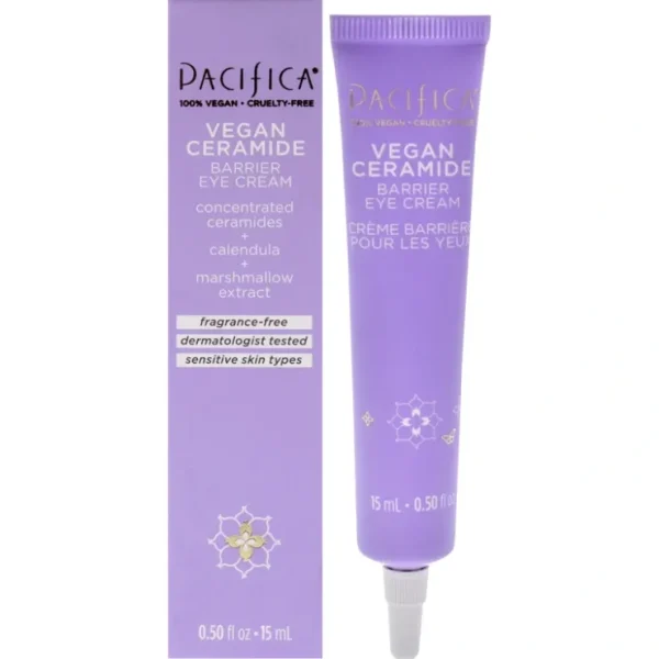 Vegan Ceramide Eye Cream by Pacifica for Women - 0.5 oz Cream - Fresh Bloom Skin - Premium Skincare Solutions for Nourished, Hydrated, and Radiant Skin Every Day