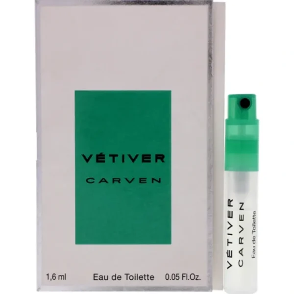 Vetiver Carven by Carven for Men - 1.6 ml EDT Spray Vial (Mini) - Fresh Bloom Skin - Premium Skincare Solutions for Nourished, Hydrated, and Radiant Skin Every Day