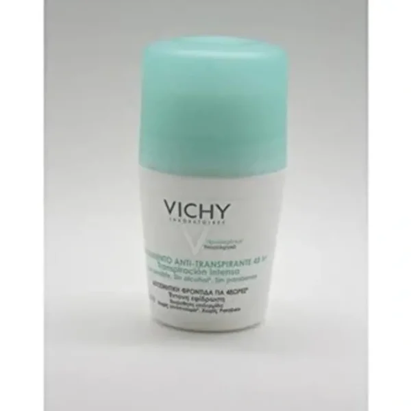 Vichy Antiperspirant Deodorant Roll-On 48h - For Women and Men - Alcohol and Fragrance Free 50ml - Fresh Bloom Skin - Premium Skincare Solutions for Nourished, Hydrated, and Radiant Skin Every Day