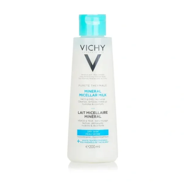 Vichy Purete Thermale Mineral Micellar Milk - For Dry Skin (Exp. Date: 12/2022) 200ml/6.7oz - Fresh Bloom Skin - Premium Skincare Solutions for Nourished, Hydrated, and Radiant Skin Every Day
