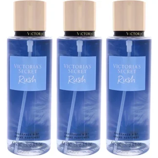 Victorias Secret Rush Fragrance Mist by Victorias Secret for Women - 8.4 oz Fragrance Mist - Pack of 3 - Fresh Bloom Skin - Premium Skincare Solutions for Nourished, Hydrated, and Radiant Skin Every Day