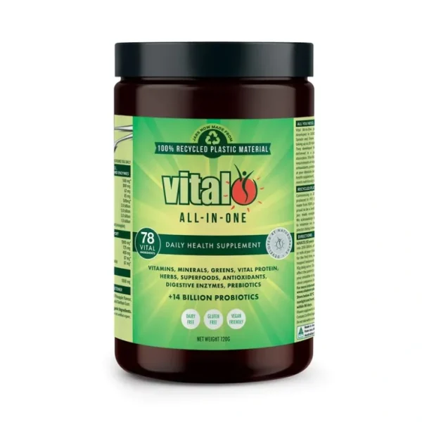 Vital All-In-One Daily Health Supplement 120g - Fresh Bloom Skin - Premium Skincare Solutions for Nourished, Hydrated, and Radiant Skin Every Day