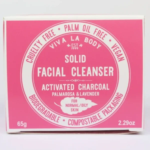 Viva La Body Facial Cleanser Activated Charcoal For Normal To Oily Skin 22g Bar - Fresh Bloom Skin - Premium Skincare Solutions for Nourished, Hydrated, and Radiant Skin Every Day