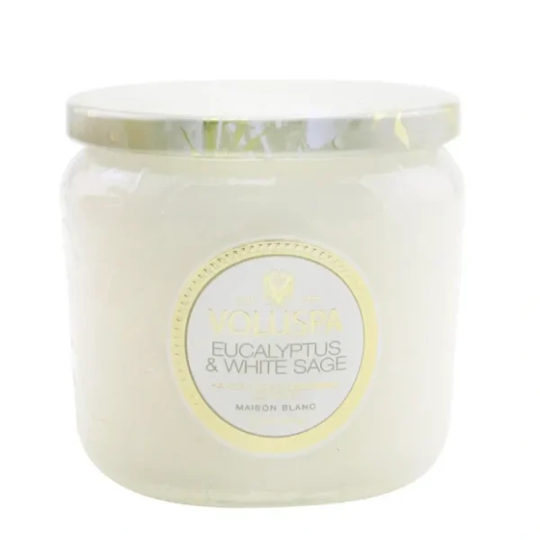 Voluspa Petite Jar Candle - Eucalyptus & White Sage 128g/4.5oz - Fresh Bloom Skin - Premium Skincare Solutions for Nourished, Hydrated, and Radiant Skin Every Day