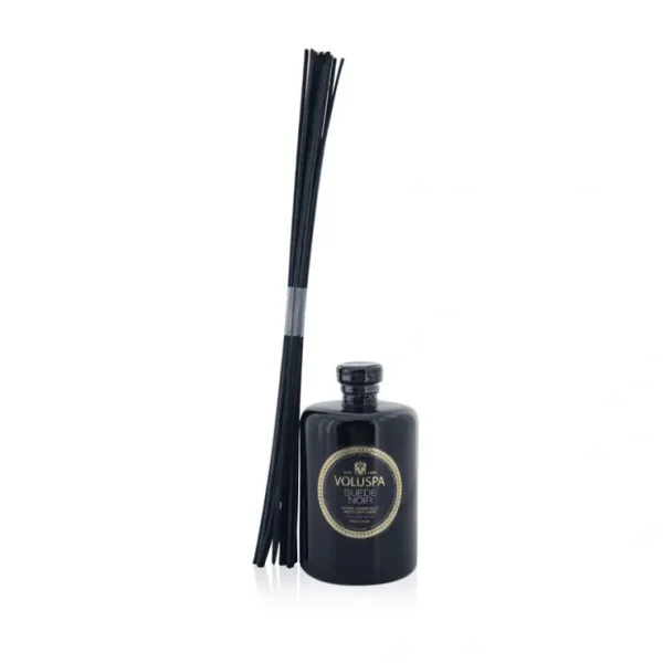 Voluspa Reed Diffuser - Suede Noir 177ml/6oz - Fresh Bloom Skin - Premium Skincare Solutions for Nourished, Hydrated, and Radiant Skin Every Day