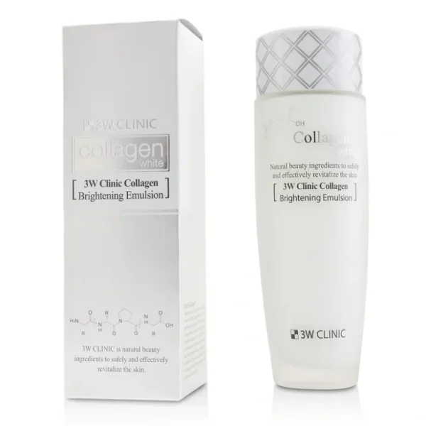 3W Clinic Collagen White Brightening Emulsion (Exp. Date: 02/06/2022) 150ml/5oz - Fresh Bloom Skin - Premium Skincare Solutions for Nourished, Hydrated, and Radiant Skin Every Day