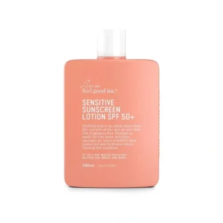We Are Feel Good Inc. Sunscreen Lotion SPF50+ 200ml - Sensitive - Fresh Bloom Skin - Premium Skincare Solutions for Nourished, Hydrated, and Radiant Skin Every Day