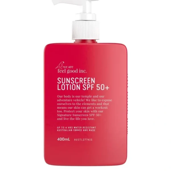 We Are Feel Good Inc. Sunscreen Lotion SPF50+ 400ml - Signature - Fresh Bloom Skin - Premium Skincare Solutions for Nourished, Hydrated, and Radiant Skin Every Day