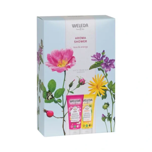 Weleda Aroma Shower Love & Energy Pack - Fresh Bloom Skin - Premium Skincare Solutions for Nourished, Hydrated, and Radiant Skin Every Day