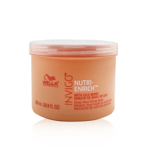 Wella Invigo Nutri-Enrich Deep Nourishing Mask (Cap Slightly Damaged) 500ml/16.9oz - Fresh Bloom Skin - Premium Skincare Solutions for Nourished, Hydrated, and Radiant Skin Every Day