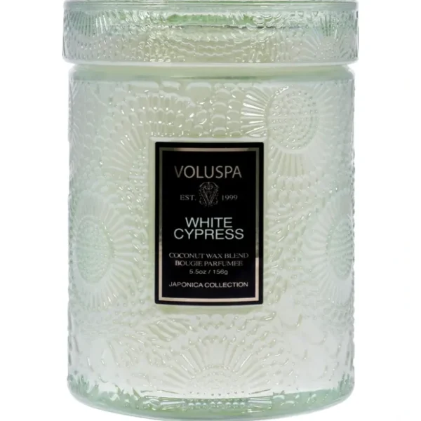 White Cypress - Small by Voluspa for Unisex - 5.5 oz Candle - Fresh Bloom Skin - Premium Skincare Solutions for Nourished, Hydrated, and Radiant Skin Every Day