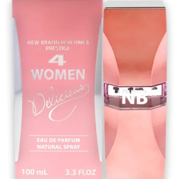 4 Women Delicioud by New Brand for Women - 3.3 oz EDP Spray - Fresh Bloom Skin - Premium Skincare Solutions for Nourished, Hydrated, and Radiant Skin Every Day