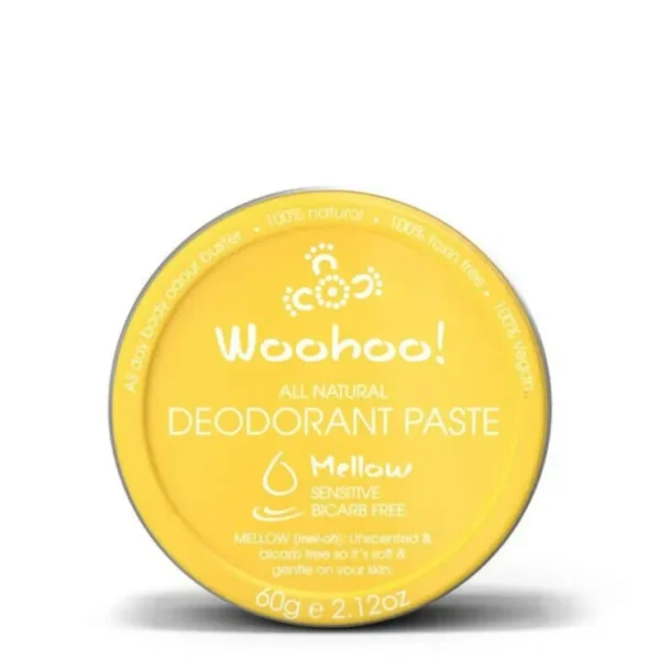 Woohoo Deodorant Paste Mellow Tin 60g - Sensitive - Fresh Bloom Skin - Premium Skincare Solutions for Nourished, Hydrated, and Radiant Skin Every Day