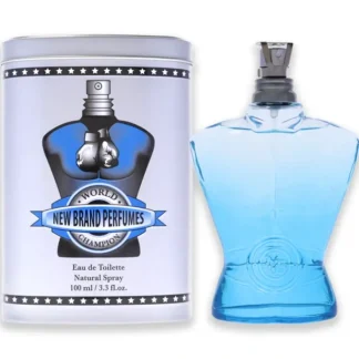 World Champion Blue by New Brand for Men - 3.3 oz EDT Spray - Fresh Bloom Skin - Premium Skincare Solutions for Nourished, Hydrated, and Radiant Skin Every Day
