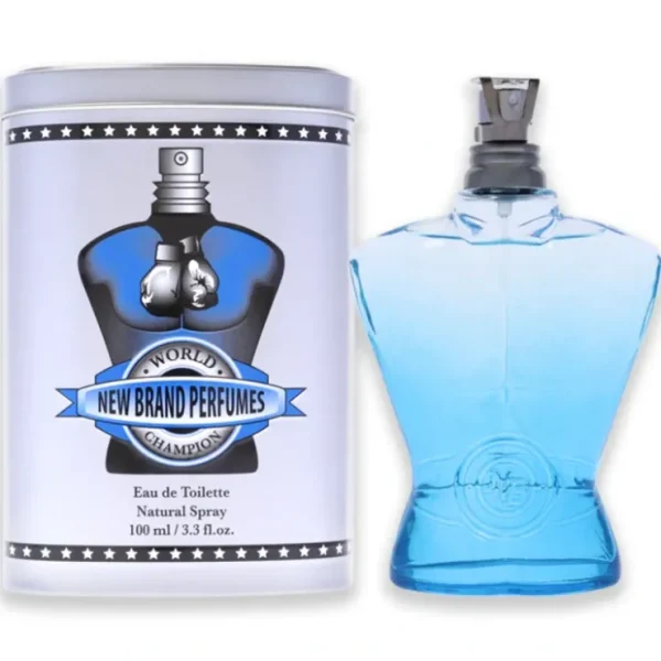 World Champion Blue by New Brand for Men - 3.3 oz EDT Spray - Fresh Bloom Skin - Premium Skincare Solutions for Nourished, Hydrated, and Radiant Skin Every Day