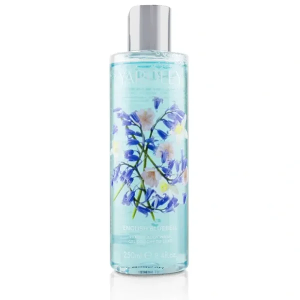 Yardley London English Bluebell Luxury Body Wash 250ml/8.4oz - Fresh Bloom Skin - Premium Skincare Solutions for Nourished, Hydrated, and Radiant Skin Every Day