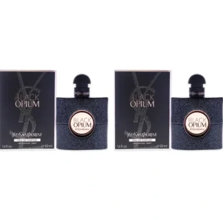 Yves Saint Laurent Black Opium by Yves Saint Laurent for Women - 1.6 oz EDP Spray - Pack of 2 - Fresh Bloom Skin - Premium Skincare Solutions for Nourished, Hydrated, and Radiant Skin Every Day
