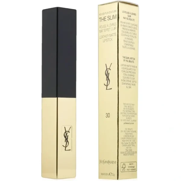 Yves Saint Laurent Rouge Pur Couture The Slim Leather Matte Lipstick - # 30 Nude Protest 2.2g/0.08oz - Fresh Bloom Skin - Premium Skincare Solutions for Nourished, Hydrated, and Radiant Skin Every Day